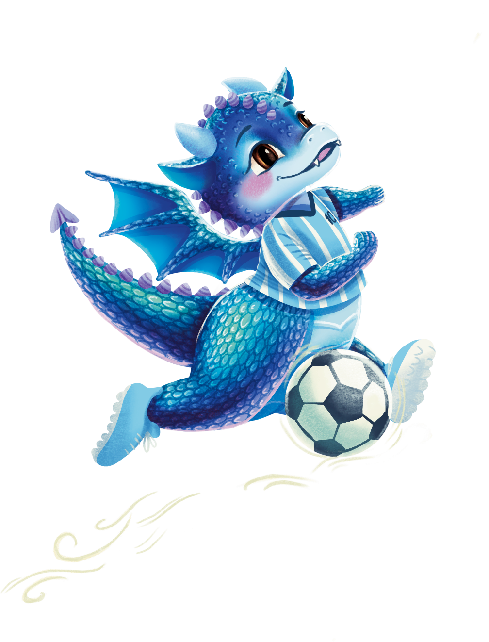 Dessi the Dragon cheering